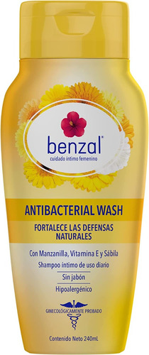 Shampoo Intimo Diario Femenino Antibacterial 355ml Benzal