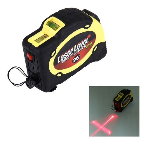 Imagen 11 de 12 de Huincha De Medir Nivel Laser Nivelador Cinta Métrica Huincha