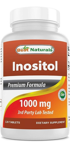 Inositol 1000mg, Best Naturals, 120 Caps,