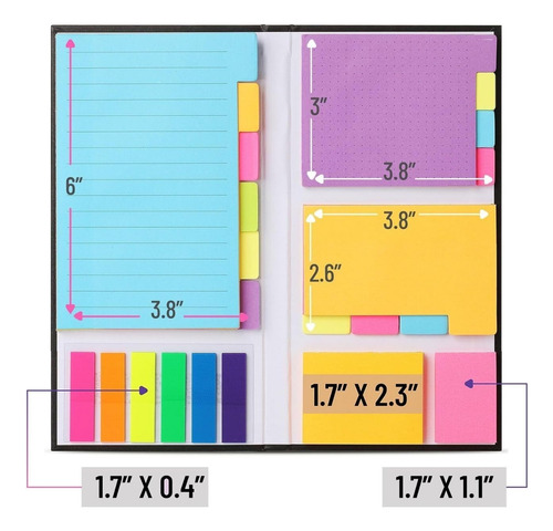 Juego De Notas Adhesivas Para La Escuela, Post It Para