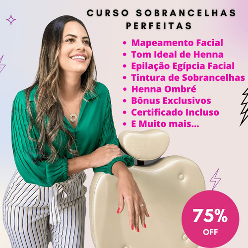 Imagem 1 de 1 de Curso Profissional Sobrancelha Perfeita