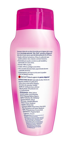 Jabón Íntimo Benzal Wash Odor-block 3 Pack