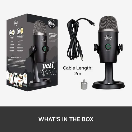 Logitech For Creators Micrófono Yeti Nano Usb Azul Para ...