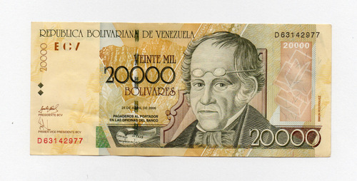 Venezuela 20.00 Bolivares 2006