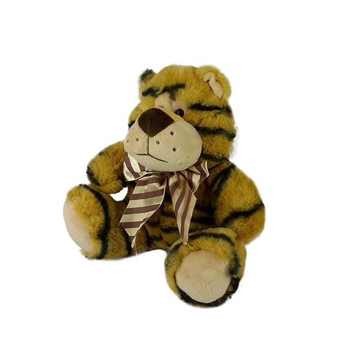 Imagem 2 de 3 de Tigre De Pelúcia Sentado 23cm Safari Floresta