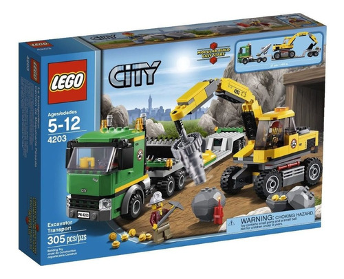 Lego City Excavator Transport Modelo 4203