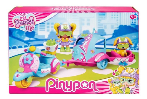 Muñeca Pinypon Mi Mascota Y Yo Incluye Moto Y Remolque
