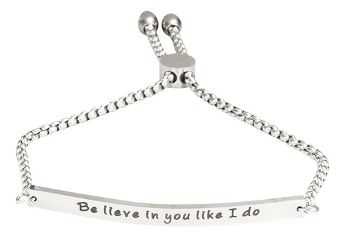 A N Kingpiin Believe In You Like I Do Pulsera Inspiradora Jo