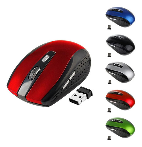 . Optical Mouse Usb 2.0 Receptor 6button 1800dpi Para