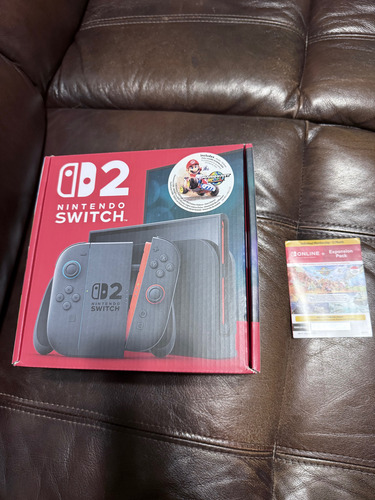 Nintendo Switch 2 + Mario Kart World + 12 Meses (sellado) Negro