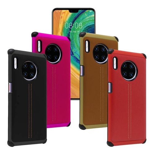 Funda Tpu Tipo Piel Para Huawei Mate 30 Pro Spn-al00 Y Plano