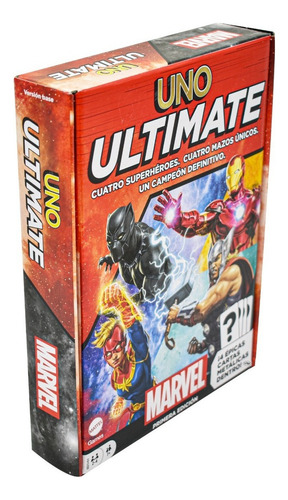 Juego Uno Marvel Juego De Cartas Ultimate Core (hhv88)