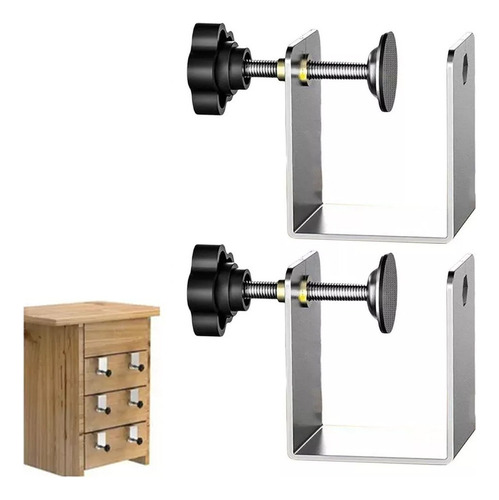 Para Abrazaderas Para Instalar Frentes De Cajones, 2 Unidade
