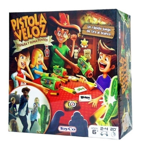 Juego De Mesa Pistola Veloz Tiro Al Blanco Toyco