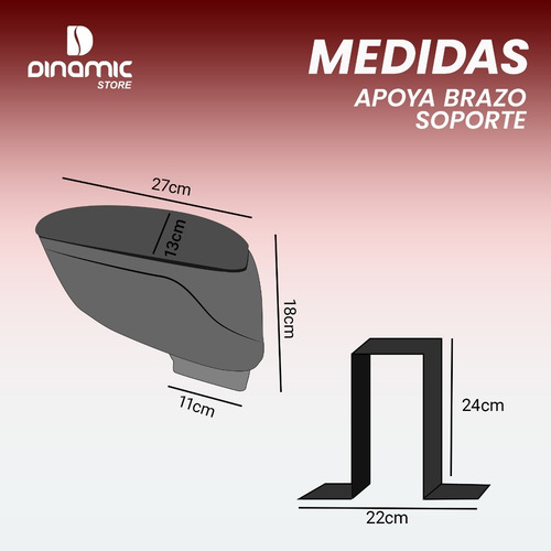 Imagen 6 de 9 de Consola Apoya Brazo P/ Renault Duster Y Duster Oroch Premium Apoyabrazo Rebatible Con Porta Objetos