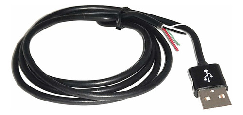 Cable Usb Macho Tipo Soldar Cargador Notebook 3metro Negro Genérica