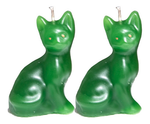 2 Gatos De Parafina (veladora Para Rebotar Magia Negra )