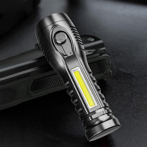 Linterna Led Recargable De 3 Modos Con Luz De Trabajo Cob Ip