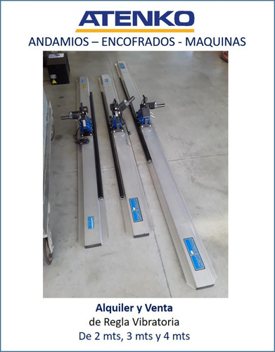 Alquiler Regla Vibradora Para Alisar Hormigón, Electr/nafta