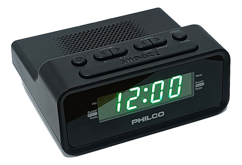 Radio Despertador Philco Par1006 Fm 20mem Botón Snooze