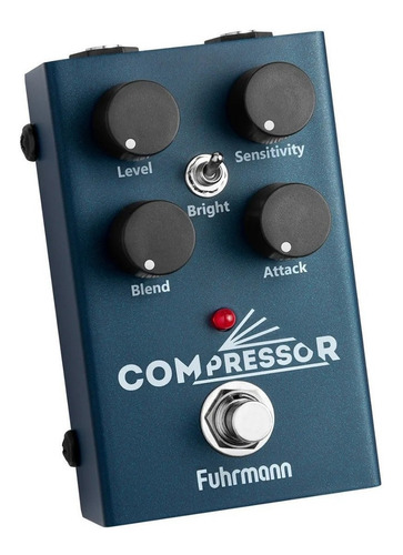 Imagem 2 de 4 de Pedal de efeito para instrumento de cordas Fuhrmann Compressor CM10 azul-escuro