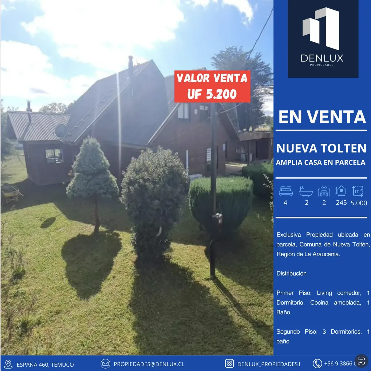 Imagen 3 de 10 de Inversión Exclusiva Propiedad Ubicada En Parcela, Comuna De