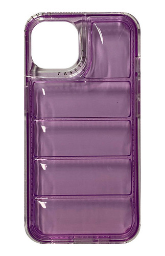 Estuche Protector Para iPhone 14 Puffer Purpura