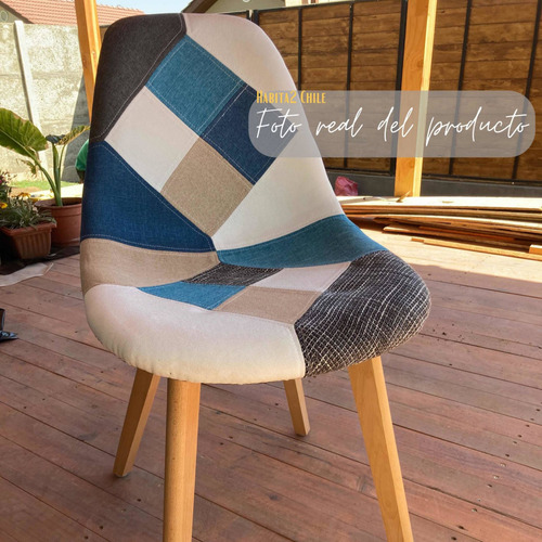 Silla De Colores Vintage Patchwork Estructura de la silla Celestoide