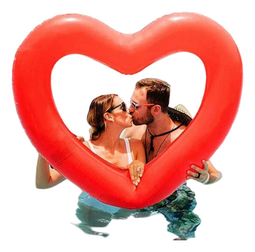 Salvavidas Inflable Corazón Moda 90 Cm Para Alberca