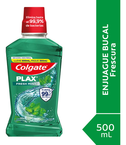 Colgate Plax Fresh Mint enjuague bucal 500ml