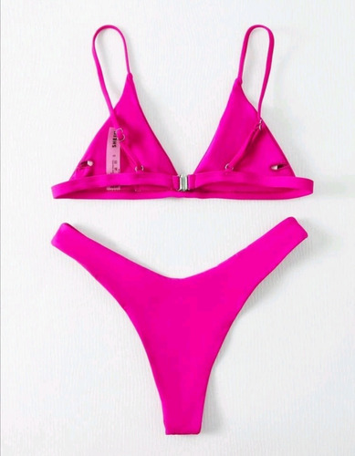 Bikini Simple Triangulo Corte Alto