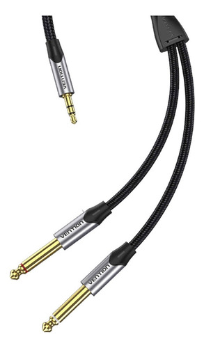 3.5mm & 2-6.5mm Cable Audio (2m) Pvc Oro Trs Plug Pc  