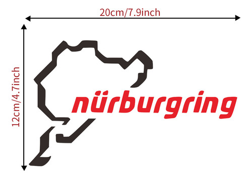 Pegatina Divertida Con Diseño De G The Racing Track Nürburgr