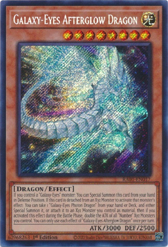 Galaxy-eyes Afterglow Dragon (scr) / - Mysterytcg Ra01-en017 Inglés