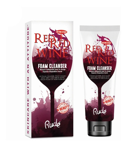 Espuma Limpiadora Facial  Red Red Wine  Rude Cosmetics