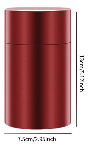 Contenedor De Almacenamiento De Aluminio Portátil Rojo