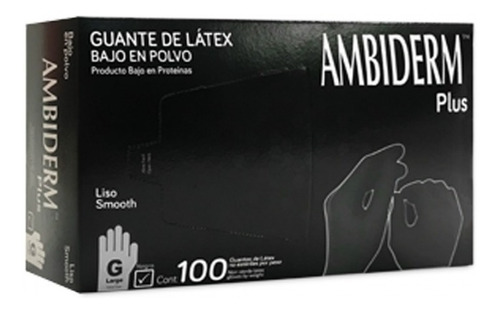 Ambiderm Negro - Guante Negro M