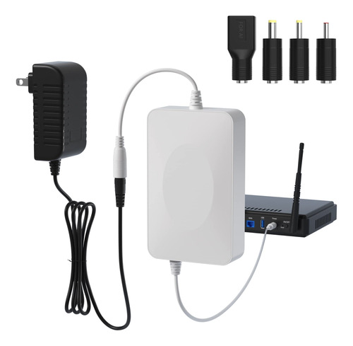 Ups Bateria De Reserva De 15000 Mah, Router Ups De 12 V/2 A,