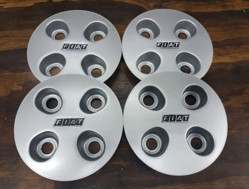 Imagen 1 de 3 de Juego X 4 Tazas Centro Llantas Curitas Fiat 147 Vivace