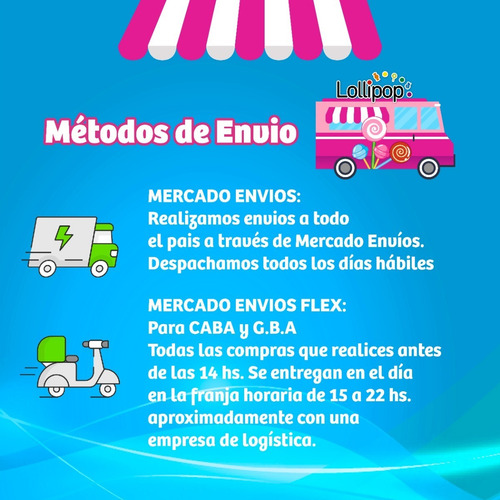 Imagen 6 de 7 de Combo Golosinas Cumpleaños Completo - 20 Chicos - Lollipop
