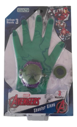 Spiderman Shooter Glove Guante Lanza Discos Avengers Ditoys