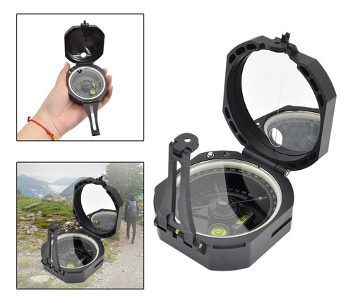 . Brújula Camping Estilo Militar Con Bolsa Ab