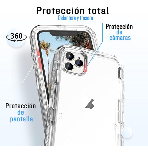 Funda Para iPhone Esquinas Reforzadas Alto Impacto Antishock Color Transparente IPHONE 15 PRO