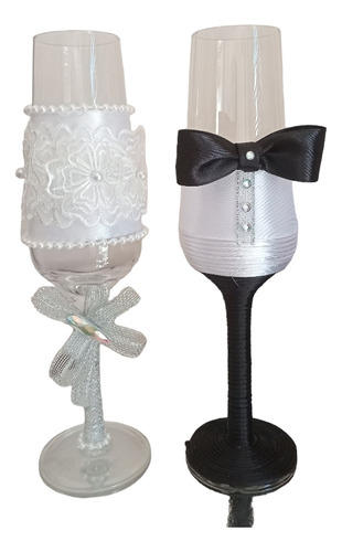 Set De Copas Craft Bodas Aniversarios Brindis