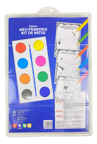 Meu Primeiro Kit de Artes - Dinossauros, de On Line a. Editora Online, capa mole, edição 1 em português, 2023