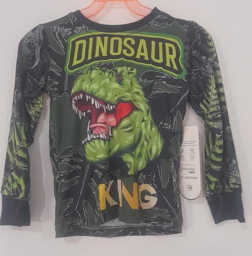 Pijama Infantil Dinosaurio King Estampado Full