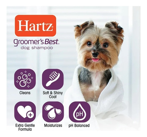 Shampoo Hartz Groomer's Best Con Extracto De Almendras