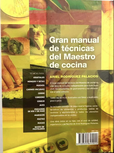 Gran Manual De Tecnicas Del Maestro De Cocina - Palacios