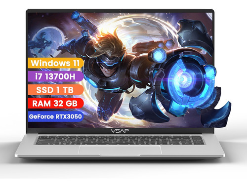 Laptop I7 13700h Ram 32gb Ssd 1t Rtx3050 Ddr4 Win 11 16in