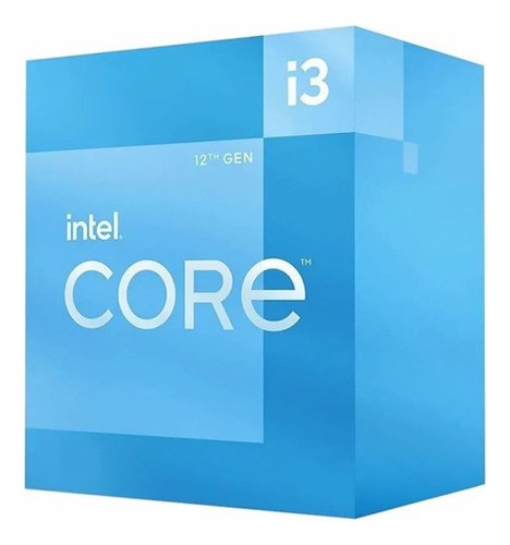 Procesador Intel Core I3  12100 12ª Generación Socket 1200